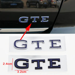 1PC 3D ABS GTE Car Letter Logo Sticker Tail Bumper Badge Auto Rear Trunk Emblem Accessories DZ