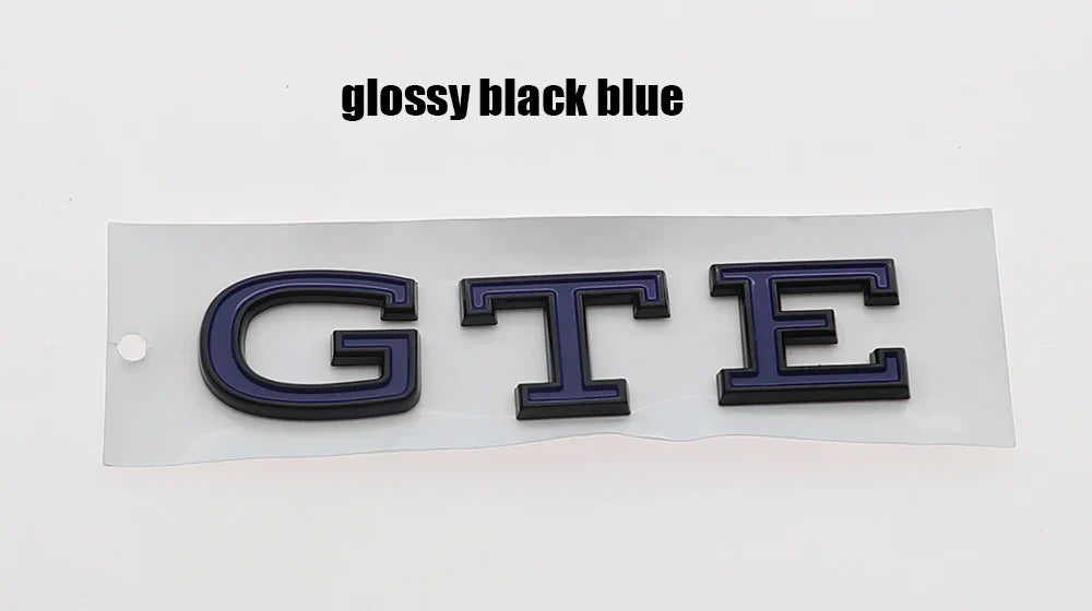 1PC 3D ABS GTE Car Letter Logo Sticker Tail Bumper Badge Auto Rear Trunk Emblem Accessories DZ