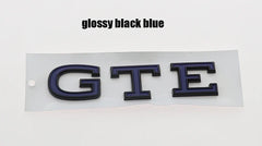 1PC 3D ABS GTE Car Letter Logo Sticker Tail Bumper Badge Auto Rear Trunk Emblem Accessories DZ