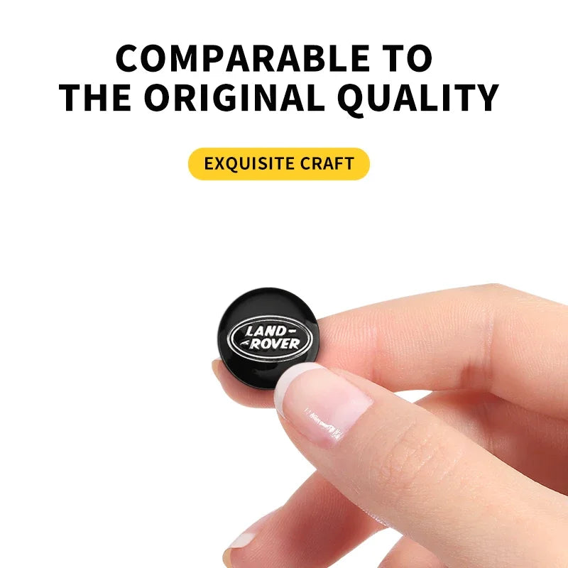 14mm Car Remote Key Fob Emblem Badge Radio Button Sticker Replacement Logo Decal For Land Rover Discovery Freelander Range Rover
