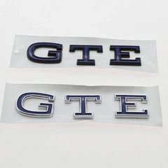 1PC 3D ABS GTE Car Letter Logo Sticker Tail Bumper Badge Auto Rear Trunk Emblem Accessories DZ